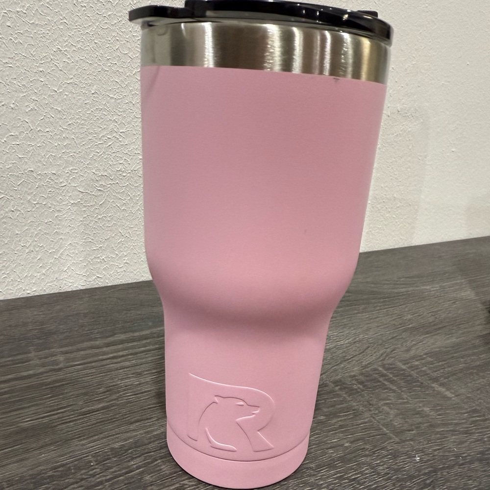 Pink Insulated Travel Tumbler - Stainless Lid